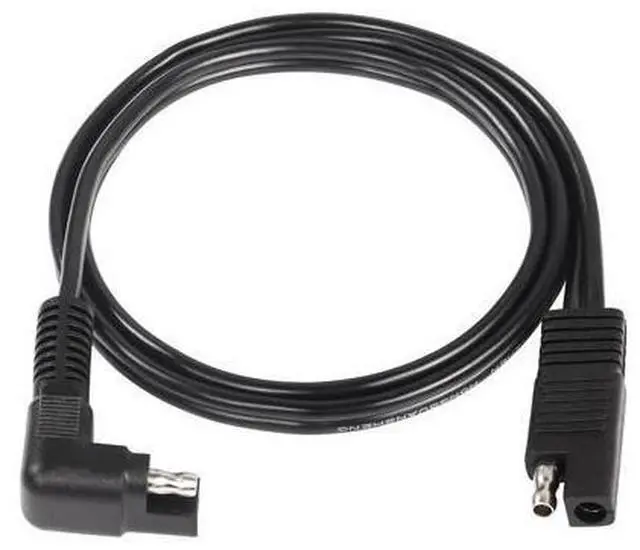 Alt view image 7 of 7 - Right Angle Extension Cable, 0.9m 90 Degree 12AWG SAE to SAE Quick Disconnect Wire Harness for Solar Panel, Motorcycle, Cars, RV (Black)