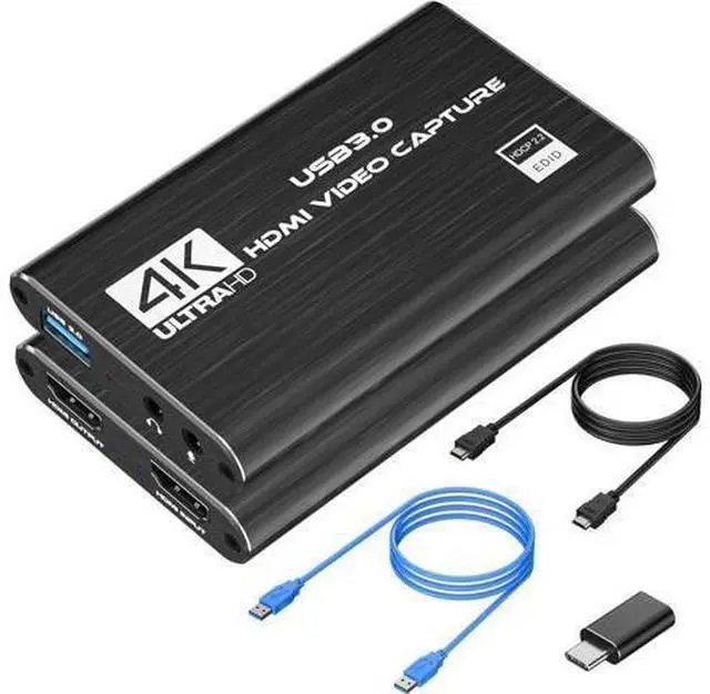 Main image of Capture Card Nintendo Switch, 4K HDMI Video Capture Card, 1080P 60FPS, HDMI to USB 3.0 Capture Card for Streaming Work with Camera/Xbox/PS4/PS5/PC/OBS