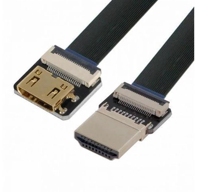 Alt view image 7 of 7 - CYFPV HDMI Male to Mini HDMI Female Extension FPC Flat Cable 1080P for FPV HDTV Multicopter Aerial Photography (0.3M)