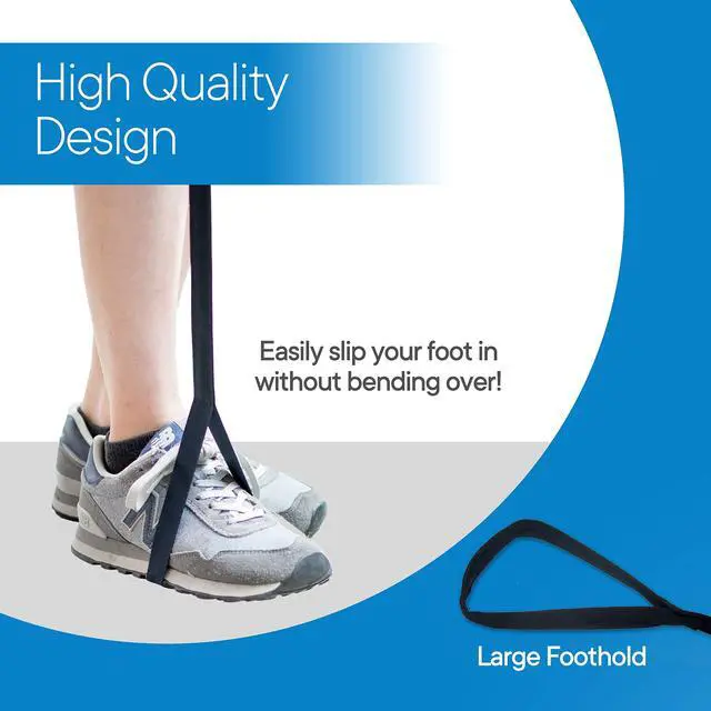 Alt view image 6 of 6 - Premium 35 Leg Lifter with Hand Strap & Foot Loop Long-Term Orthopedic Daily Living Aid for Chronic Hip, Knee & Mobility Limitations