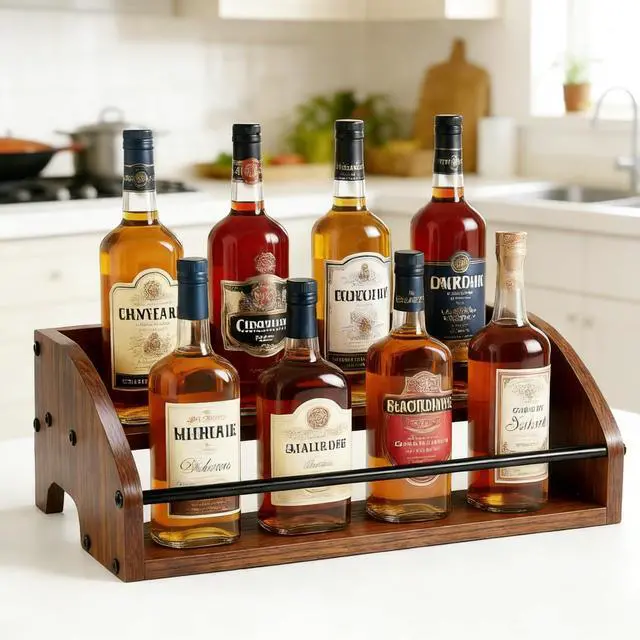 Main image of Rustic Wooden Countertop Organizer