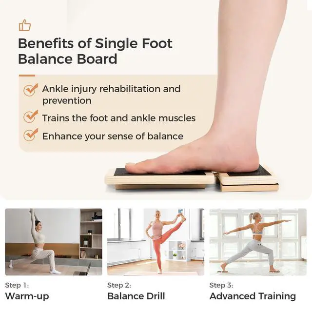 Alt view image 4 of 7 - Ankle Foot Strengthener Exerciser for Sprained, Single Leg Balance Board