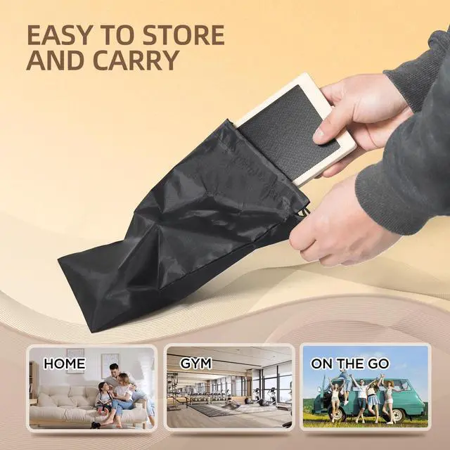 Alt view image 7 of 7 - CINWELLER Ankle Strengthener Exerciser for Sprained, Single Foot Balance Board, Non-Slip Wood Wobble Board.