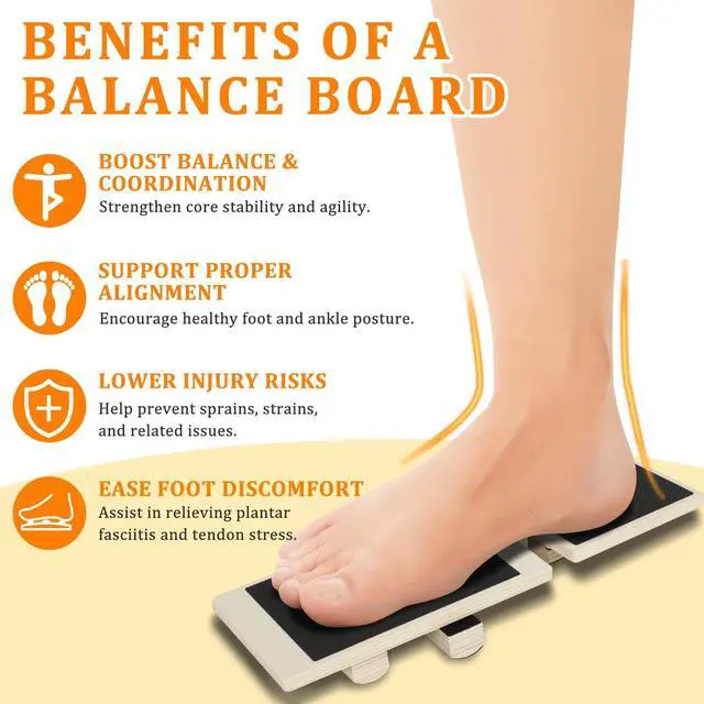 Alt view image 6 of 7 - Ankle Strengthener Board for Foot & Ankle Stability Axis Style Balance Board for Physical Therapy & Rehab, Single Leg Training, Ankle Mobility & Strengthening Equipment for Home, Gym & Office