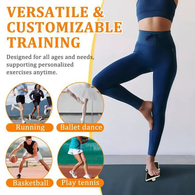 Alt view image 4 of 7 - Ankle Strengthener Board for Foot & Ankle Stability Axis Style Balance Board for Physical Therapy & Rehab, Single Leg Training, Ankle Mobility & Strengthening Equipment for Home, Gym & Office