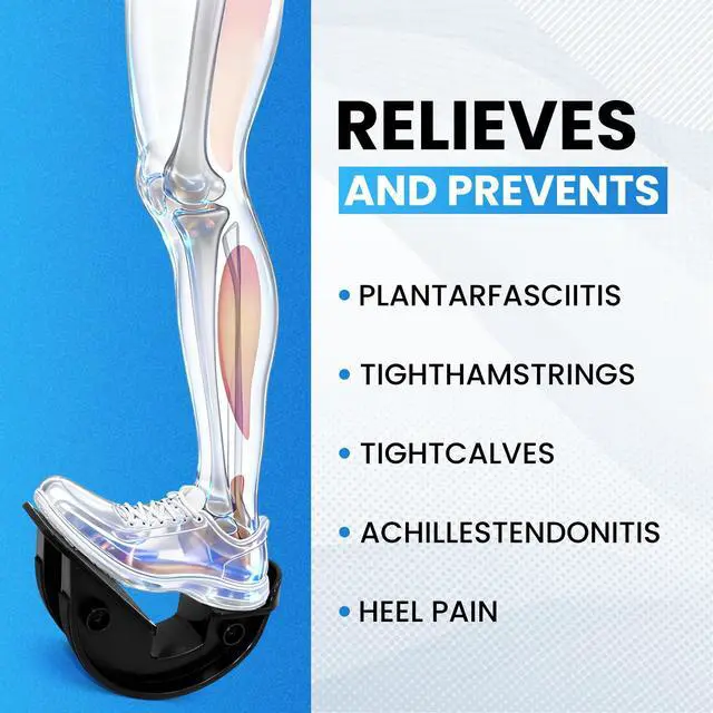 Alt view image 3 of 7 - Calf Stretcher and Foot Rocker for Plantar Fasciitis, Foot and Calf Stretcher Kit, Plantar Fasciitis Stretcher, Suitable for Stretching Legs, Thighs