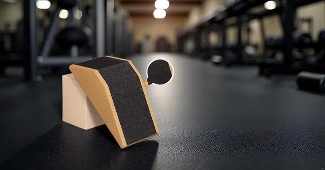 Alt view image 3 of 7 - Squat Wedge Blocks Stretching blocks,Non-Slip Surface with Beveled Edges for Core Exercises,Natural Eco-Friendly/squats& weightlifting&yoga,Travel Friendly (9 * 5 * 2.6"Block*2)