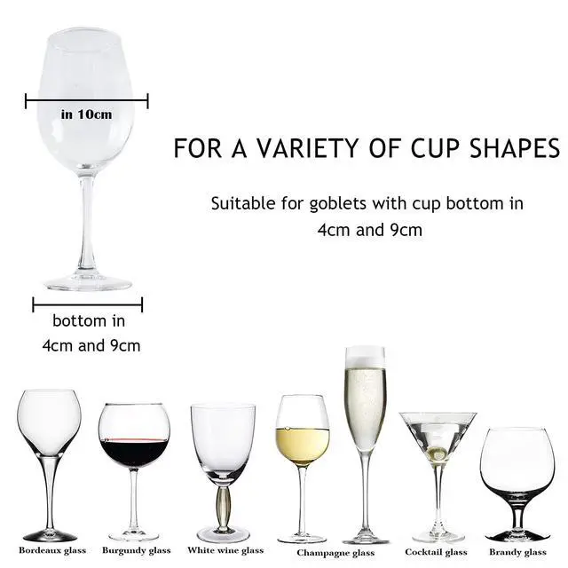 Alt view image 5 of 7 - Baowenbei 11.8 Inch Wine Glass Rack - Set of 4 Stemware Hanging Rack, Metal Wine Glass Holder for Under Cabinet Organization and Storage