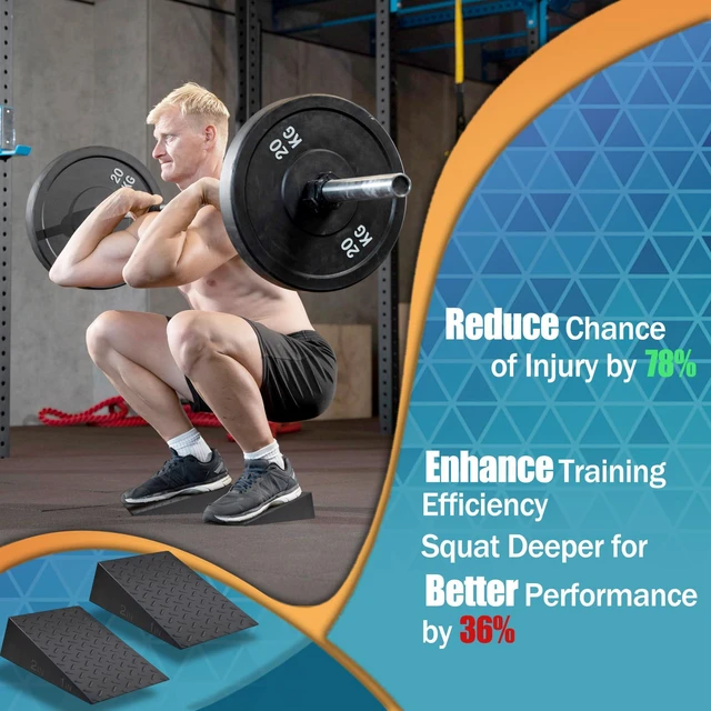 Alt view image 3 of 7 - Squat Wedge for Deep Squats Non-Slip: Blocks for Mobility & Leg Training
