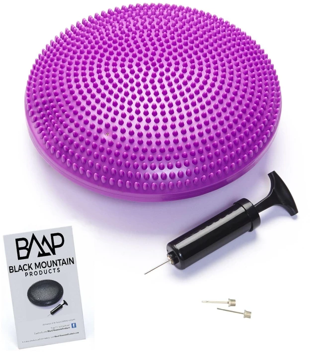 Main image of Exercise Balance Stability Disc with Hand Pump, Purple