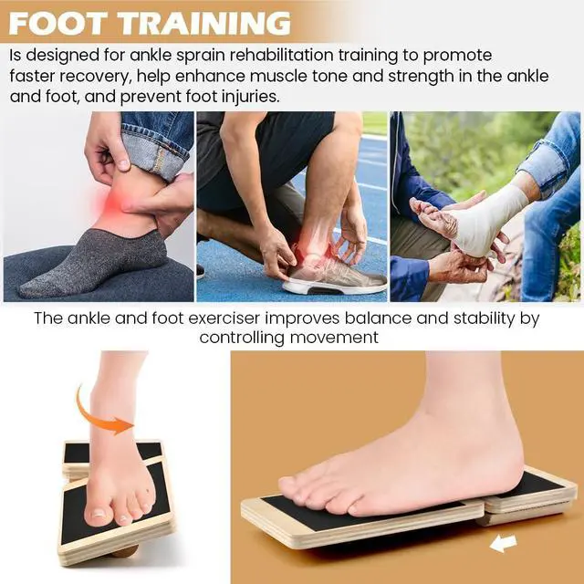 Alt view image 6 of 7 - Ankle Balance Board with Massage Ball, Foot Strengthener Trainer