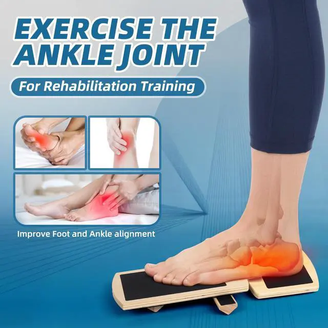 Alt view image 2 of 7 - Ankle Balance Board for Physical Therapy - Foot Strengthener & Adjustable Ankle Trainer, Single Leg Anti-Slip Design for Plantar Fasciitis Relief, Sprained Ankle, Achilles Pain & Posture Correction