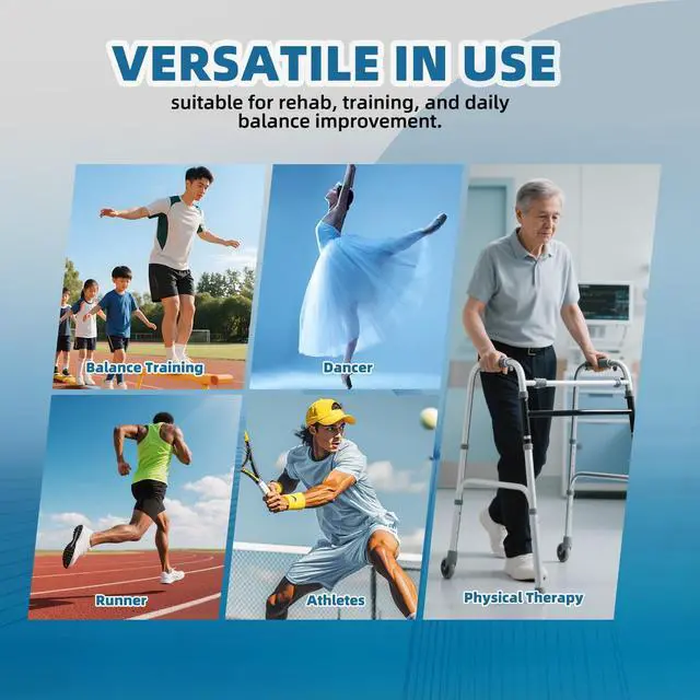 Alt view image 6 of 7 - Ankle Balance Board for Physical Therapy - Foot Strengthener & Adjustable Ankle Trainer, Single Leg Anti-Slip Design for Plantar Fasciitis Relief, Sprained Ankle, Achilles Pain & Posture Correction