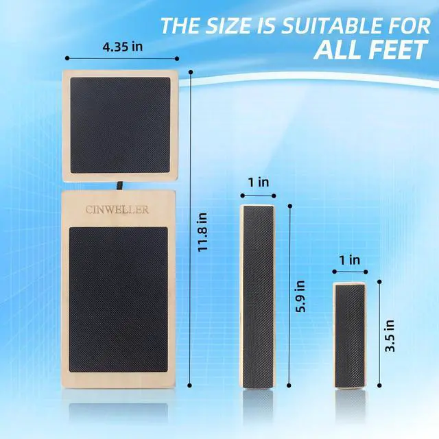 Alt view image 6 of 7 - Ankle Balance Board Stability Trainer for Rehabilitation, Basketball, Running, Yoga & Injury Recovery Home Gym Equipment (Includes Workout Guide)