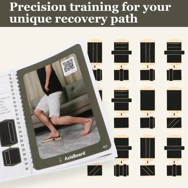Alt view image 4 of 7 - Ankle Balance Board for Rehab & Strengthening Axis Board Training Kit with Recovery Guide Support for Ankle Sprains, Achilles Discomfort & Plantar Fasciitis