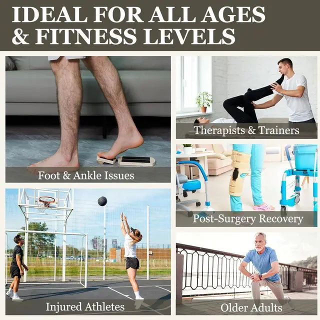 Alt view image 5 of 7 - Ankle Balance Board for Rehab & Strengthening Axis Board Training Kit with Recovery Guide Support for Ankle Sprains, Achilles Discomfort & Plantar Fasciitis