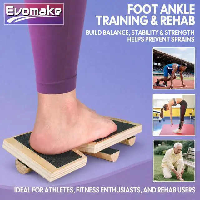 Alt view image 3 of 7 - Ankle Balance Board, Ankle Strengthener, Foot Arch Stretcher AKS26H