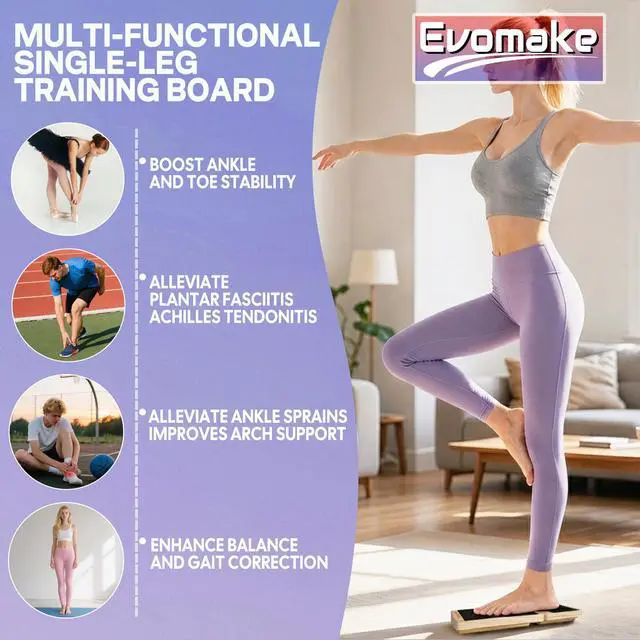 Alt view image 2 of 7 - Ankle Balance Board, Ankle Strengthener, Foot Arch Stretcher AKS26H