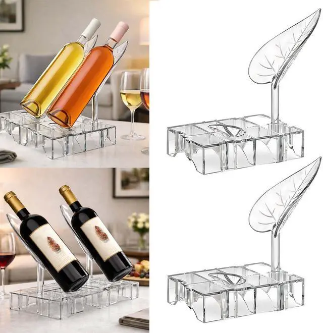 Main image of DIY Modular Wine Bottle Holders,Wine Bottle Stands for Display,Expandable Single Wine Rack,Unique Wine Gifts for Wine Lovers,Decorative Wine Bottle Organizer for Living Room,Dining Room,Bar
