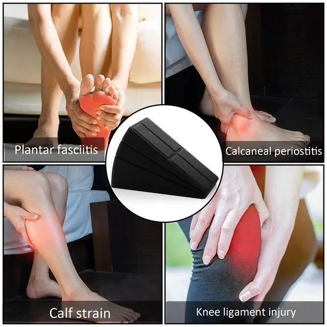 Alt view image 5 of 6 - 3 Pcs Slant Board for Calf Stretching, 5 Adjustable Angles Foot Stretcher Incline Board, Non-Slip Foam Squat Wedge for Physical Therapy, Home Exercise