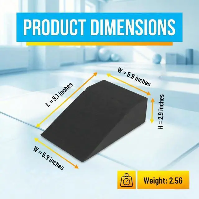 Alt view image 2 of 7 - Slant Board for Heel Elevated Squat Weightlifting Calf Stretcher Slant Board for Mobility Balance and Strength Performance Pack of 2