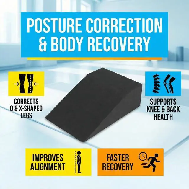 Alt view image 6 of 7 - Slant Board for Heel Elevated Squat Weightlifting Calf Stretcher Slant Board for Mobility Balance and Strength Performance Pack of 2