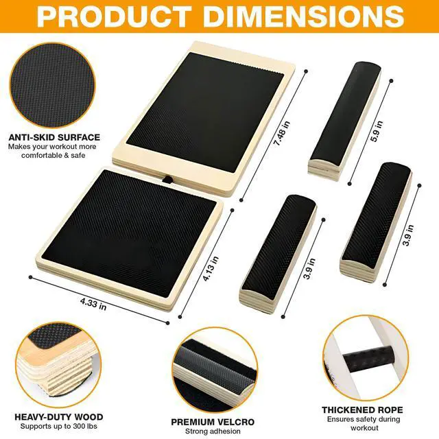 Alt view image 4 of 7 - Ankle Balance Board for Stability & Strength Foot & Ankle Trainer for Plantar Fasciitis Support, Sprained Ankle Recovery, Physical Therapy Equipment Kit with Exercise Book, Grip Sock & Carry Bag