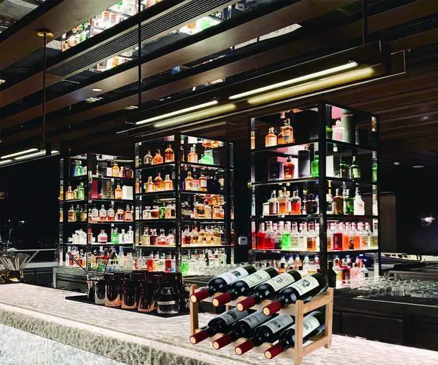 Alt view image 4 of 7 - Wine Rack 8 Bottle 2-Tier Eco-Friendly Bamboo Wine Storage Easy-Assembly Space-Saving for Wine Lovers,Kitchen Wine Organizer for Countertop,Pantry, Home,Room Decor,Bar