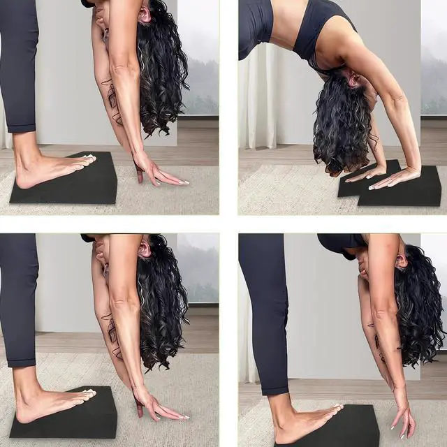 Alt view image 7 of 7 - 2 Pack Incline Squat Wedge Blocks - Non-Slip Heel Elevated Squat Wedge Boards - Versatile Calf Stretcher Slant Boards Ramp for Yoga, Pilates, Weightlifting, Strength Training & Home Gym Fitness