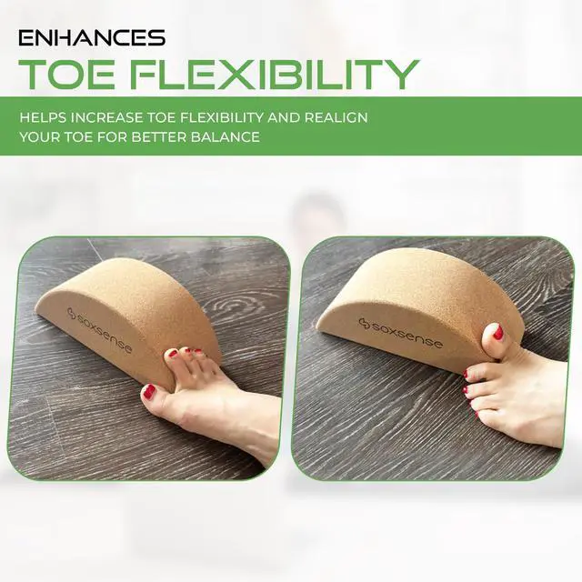 Alt view image 5 of 7 - Soxsense Half Moon Recovery Block & Calf Stretching- Improve Balance, Stability & Foot Mobility/Calf Stretcher for Plantar Fasciitis Relief/Yoga & Pilates Balance Trainer 1 Block