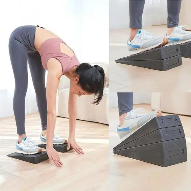 Alt view image 4 of 7 - Squat Wedge - Slant Board Calf Stretcher Incline Board Adjustable Lightweight EPP Squat Wedges 520 lbs Slant Board for Calf Stretching, For exercise, squatting, ankle mobilization and physical therapy