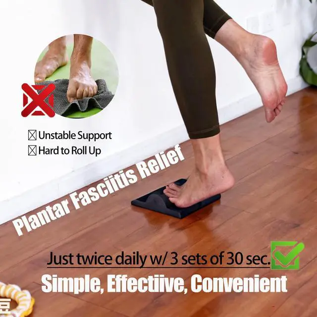 Alt view image 2 of 7 - Plantar Fasciitis Relief Foot Stretching Pad for Plantar Fasciitis and Achilles tendonitis Relief Strengthening and Mobility Tool Improve Big Toe Flexibility Calf Stretcher for Foot Pain Recovery