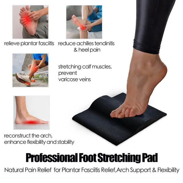 Alt view image 3 of 7 - Plantar Fasciitis Relief Foot Stretching Pad for Plantar Fasciitis and Achilles tendonitis Relief Strengthening and Mobility Tool Improve Big Toe Flexibility Calf Stretcher for Foot Pain Recovery