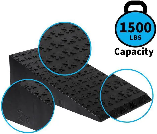Alt view image 7 of 7 - 2 PCS Squat Wedge - Durable Slant Board for Calf Stretching, Can Support up to 1,500 lbs, Carry Bag, Non-slip pad Included