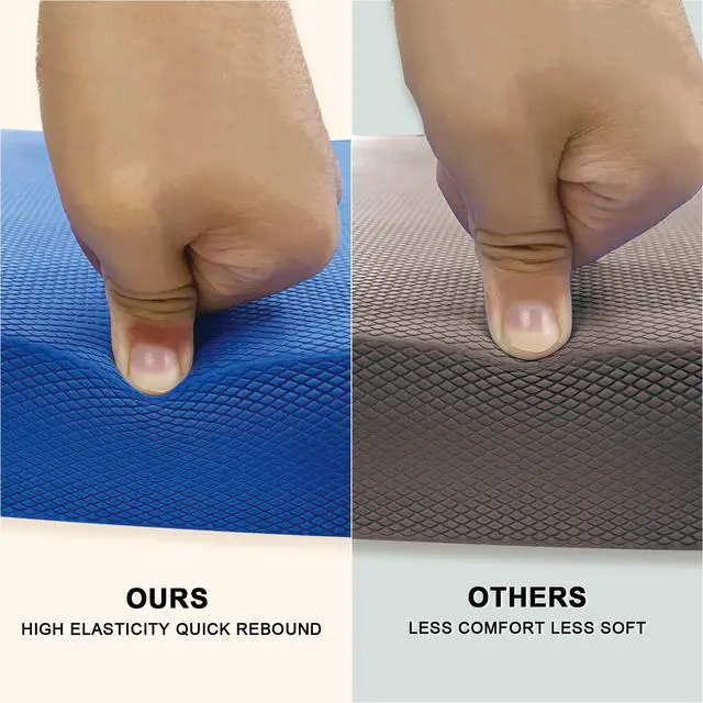 Alt view image 3 of 7 - Foam Balance Pad,5BILLION Stability Pad for Physical Therapy,Non-Slip Exercise Balance Pad for Balance workouts,Yoga Knee Pad for Gym Fitness Stretching Pilate