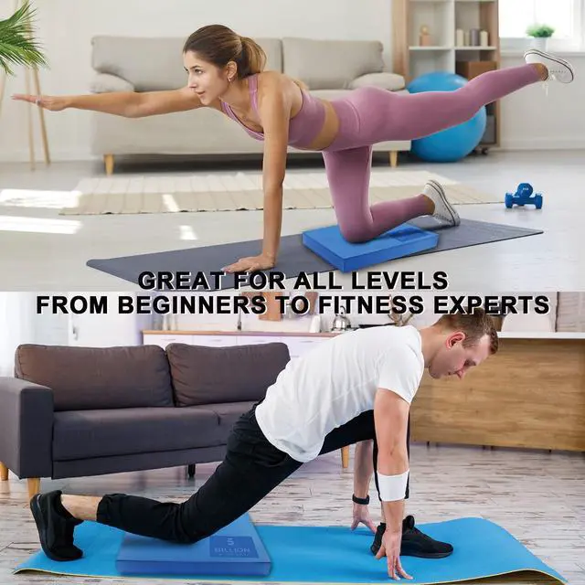 Alt view image 5 of 7 - Foam Balance Pad,5BILLION Stability Pad for Physical Therapy,Non-Slip Exercise Balance Pad for Balance workouts,Yoga Knee Pad for Gym Fitness Stretching Pilate