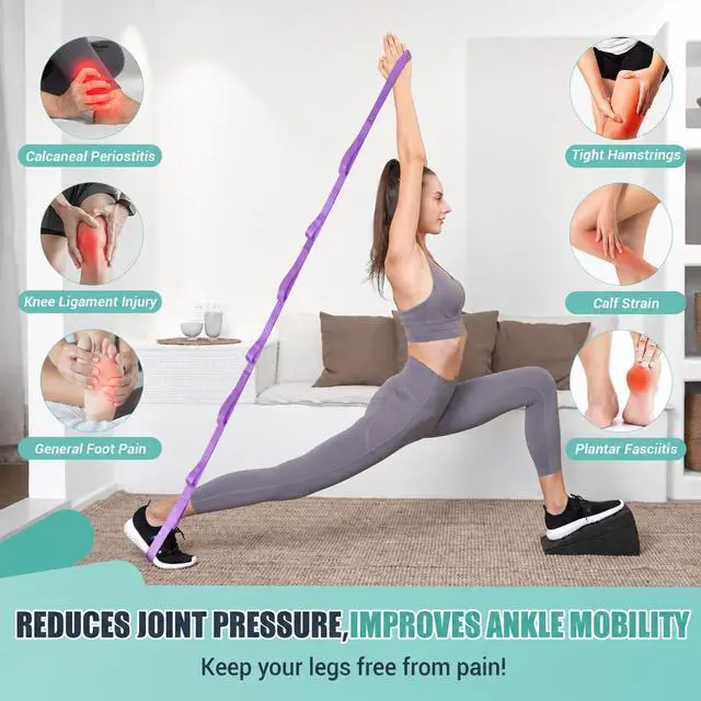 Alt view image 4 of 7 - Slant Board for Calf Stretching, 5 Adjustable Angles Incline Board for Squat Wedge, 480 lbs Weight Capacity Calf Stretch Yoga Foam Wedge for Exercise, Squat, Ankle Mobility & Physical Therapy