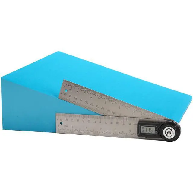 Alt view image 7 of 7 - 2 Pack Yoga Foam Wedge, 13" EVA Foam Calf Stretch Slant Board for Lower Leg Strength Improve, Squat Wedge Incline Block for Workout, Exercise, Heel, Foot, Knee Pad, Wrist Back Support (Blue)