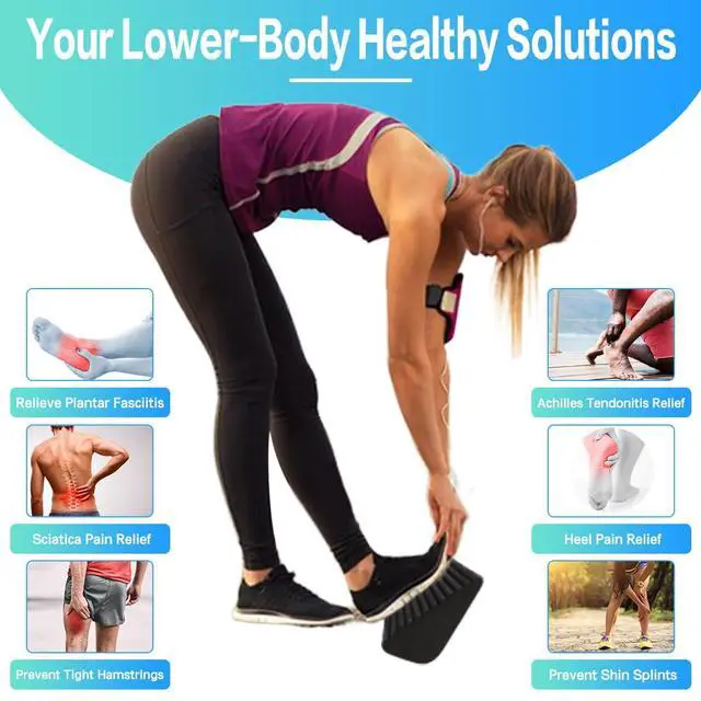 Alt view image 6 of 7 - Squat Wedge and Slant Board for Calf Stretching, Foot Stretcher for Physical Therapy, Calf Stretcher for Improving Mobility Balance and Strength Performance