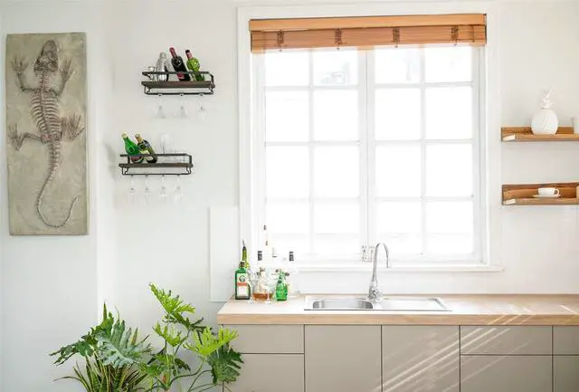 Alt view image 3 of 7 - Wall Mounted Wine Rack Set of 2 Wood Rustic Wine Bottle Glass Floating Shelves with Stemware Hanger Modern Plants Photos Wine Display Storage Holder for Kitchen Dining Room Bar, 17 Inch