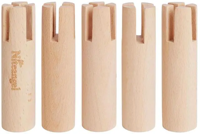 Main image of Set of Beech Stilts for Elevating & Safely Setting Niteangel Multi-Chamber Series Maze House (Set of 5 Stilts (4.33'' H))