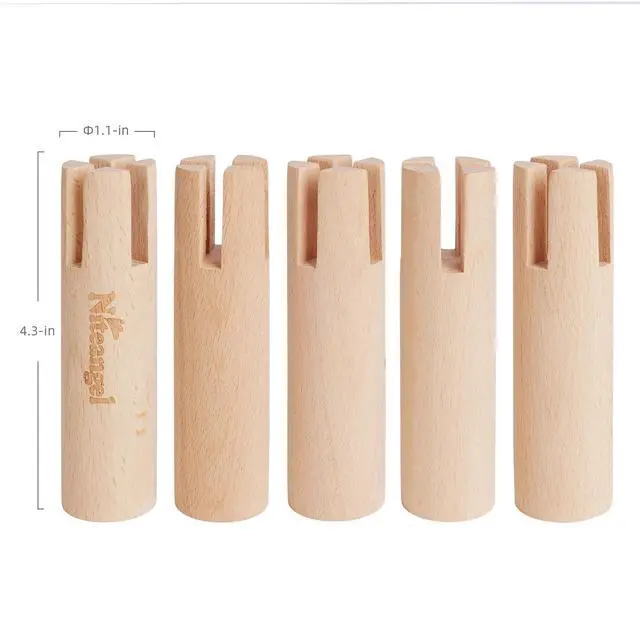 Alt view image 3 of 7 - Set of Beech Stilts for Elevating & Safely Setting Niteangel Multi-Chamber Series Maze House (Set of 5 Stilts (4.33'' H))