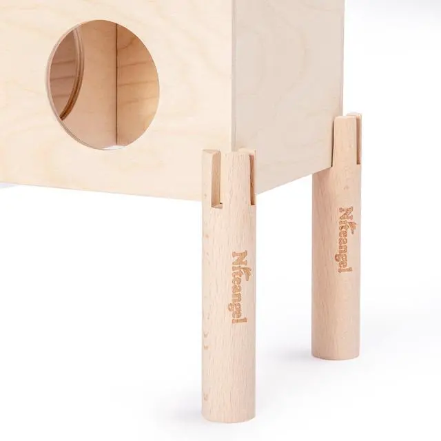 Alt view image 6 of 7 - Set of Beech Stilts for Elevating & Safely Setting Niteangel Multi-Chamber Series Maze House (Set of 5 Stilts (5.9'' H))