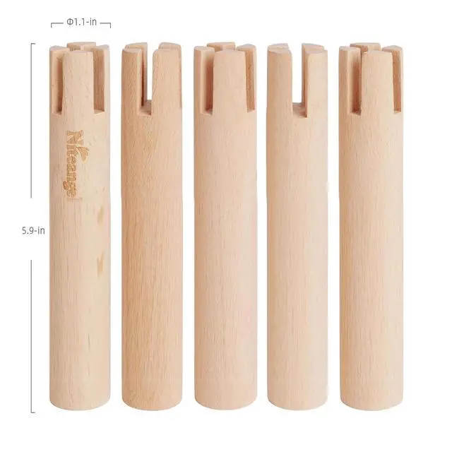 Alt view image 7 of 7 - Set of Beech Stilts for Elevating & Safely Setting Niteangel Multi-Chamber Series Maze House (Set of 5 Stilts (5.9'' H))