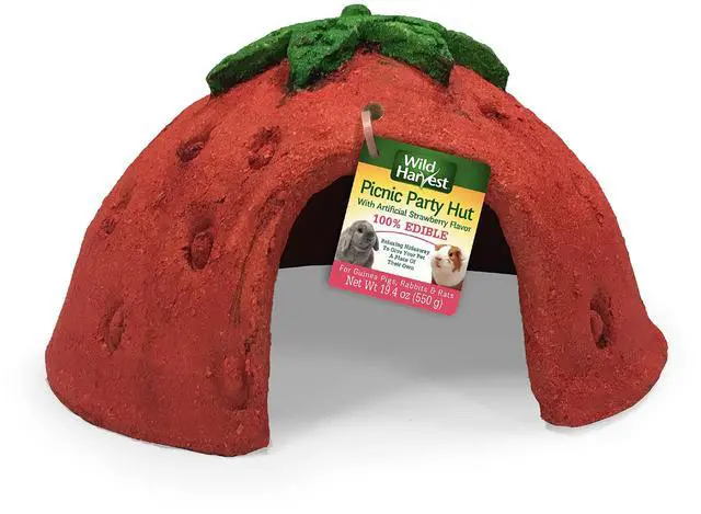 Main image of Picnic Party Hut, Artificial Strawberry Flavored House for Pets, 1 Ct.