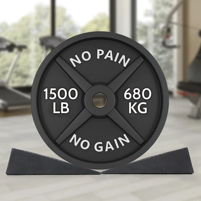 Alt view image 7 of 7 - Squat Wedge for Easier Squats: 2-Pack Non-Slip Blocks with Guides