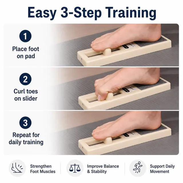 Alt view image 5 of 7 - Foot Arch Trainer for Flat Feet, ABS Strengthener