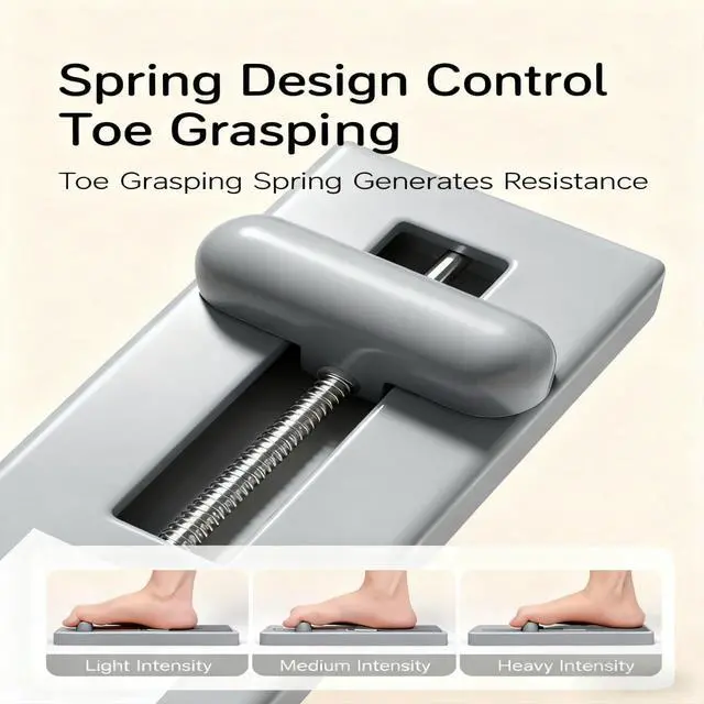 Alt view image 2 of 7 - Newly Upgraded Multi-Function Foot Arch Trainer, Unique Gray, Plantar Fasciitis Relief & Arch Support, Portable Home/Gym Use for Athletes & Beginners