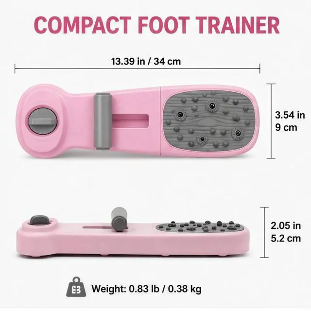 Alt view image 2 of 6 - Foot Arch Trainer, Foot Strengthener, 2-in-1 Arch Exercise & Massage Tool, Adjustable Resistance with Magnetic Nodes, for Flat Feet, Plantar Fasciitis & Relaxation