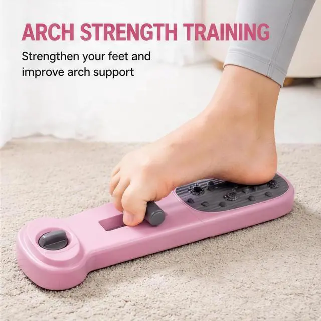 Alt view image 3 of 6 - Foot Arch Trainer, Foot Strengthener, 2-in-1 Arch Exercise & Massage Tool, Adjustable Resistance with Magnetic Nodes, for Flat Feet, Plantar Fasciitis & Relaxation